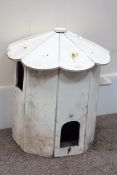 White painted wall hanging dove cote, H53cm Condition Report <a href='//www.