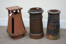 Two 19th century chimney pots and another terracotta chimney pot Condition Report