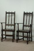 Two Ercol elm carver armchairs Condition Report <a href='//www.davidduggleby.