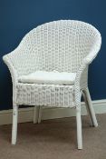 Painted wicker chair with seat cushion Condition Report <a href='//www.