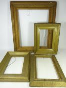 19th/ early 20th Century large gilt frame and three other gilt frames (4) Condition