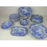 Collection of Copeland Spode 'Blue Italian' pattern dinnerware and later Spode 'Italian'