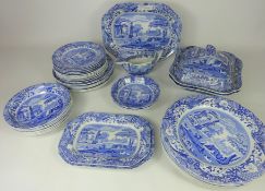 Collection of Copeland Spode 'Blue Italian' pattern dinnerware and later Spode 'Italian'