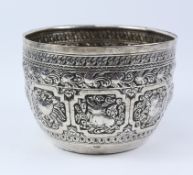 Burmese white metal bowl approx 3.2oz Condition Report <a href='//www.