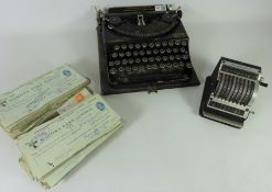 Vintage Remington compact portable typewriter,