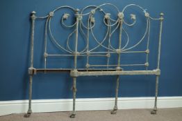 19th century wrought metal single 3' bed head and foot board Condition Report