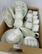 Royal Doulton 'Carnation' pattern Dinner and Coffeeware and other ceramics in one box