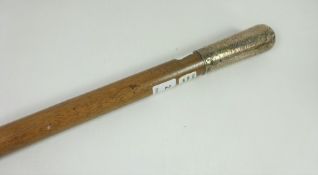 Walking/ swagger stick with hallmarked silver top Condition Report <a