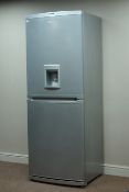 Beko fridge freezer with water dispenser, silver finish,