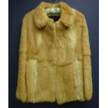 Short blonde Rabbit fur jacket Condition Report <a href='//www.davidduggleby.