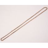 Victorian rose gold chain necklace on clasp stamped 9k approx 10gm Condition Report