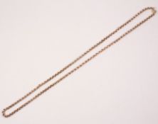 Victorian rose gold chain necklace on clasp stamped 9k approx 10gm Condition Report