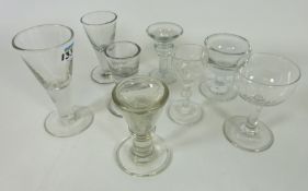 Eight various 19th Century drinking glasses (8) Condition Report <a href='//www.