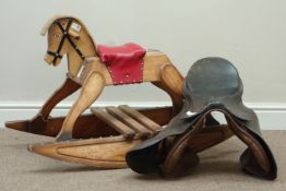 20th century rocking horse with riding saddle Condition Report <a href='//www.