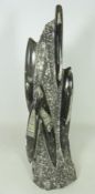 Part polished Orthoceras fossil statue, H47cm Condition Report <a href='//www.