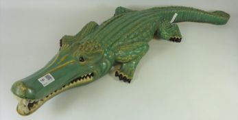 Large pottery Crocodile, L107cm Condition Report <a href='//www.davidduggleby.