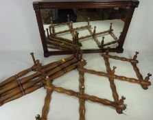 Early 20th Century cantilever hat rack,