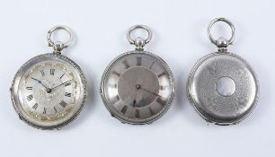 Victorian hallmarked silver and enamel pocket watch Birmingham 1879 4.