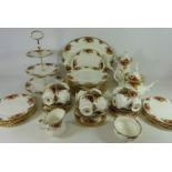 Royal Albert 'Old Country Roses' tea, coffee and dinnerware, includes tea pot, coffee pot,