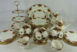 Royal Albert 'Old Country Roses' tea, coffee and dinnerware, includes tea pot, coffee pot,