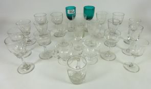 Various 19th Century and later drinking glasses Condition Report <a