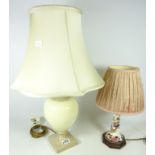 Masons 'Mandalay' pattern table lamp and one other pottery table lamp (2) (This item is PAT tested