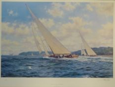 'Candida and Astra Racing Off Cowes',