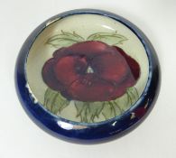 Moorcroft Burslem 'Pansy' pattern dish no.