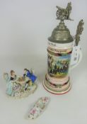 Early 20th Century porcelain Imperial German beer stein,