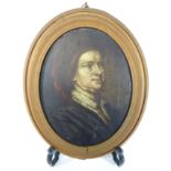 18th/ early 19th Century small portrait of a Continental gentleman, oil on copper panel 14.