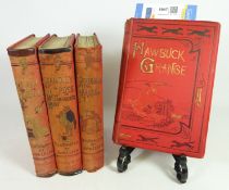 Books - Handley Cross, Plain or Ringlets, Hawbuck Grange, Mr Romford's Hounds, cloth gilt,