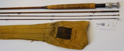 Hardy Bros Alnwick 'The Gold Medal' 10ft Palakona three piece split cane trout rod with crimson