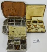 S, Allcocks alloy six compartment fly box,