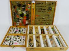 Two boxes of Trout flies & a box of lures mainly Tobies and Devons (3) Condition Report