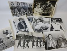 Football - Collection of rare Leeds United black and white original press photos by Jack Hickes of