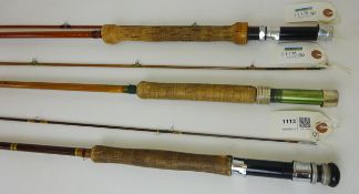 Hardy 8ft 6in two piece fibre glass trout rod in MOB,
