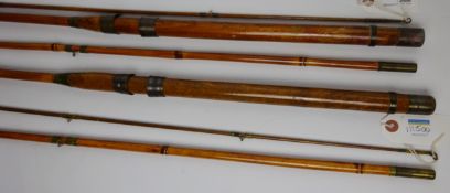 Bamboo 10ft 6in three piece fishing rod and a similar 10ft rod (2) Condition Report