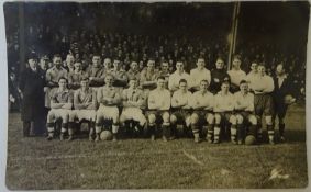 Football - Pre match two team photo, probably including Middlesbrough, c1930-40, 8.