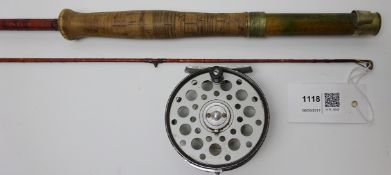 Hardy Bros Alnwick 'Palakona' featherweight 10ft two piece split cane trout rod No. 74999.