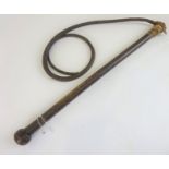 Plaited leather whip, L150cm Condition Report <a href='//www.davidduggleby.