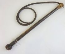 Plaited leather whip, L150cm Condition Report <a href='//www.davidduggleby.