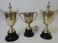 Golf - Sandbach GC Hampton Cup 1946 & 1947 Silver golf trophies to F D Achus & NACAM Scarborough