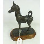 'Small Wonder' bronze model of a standing foal by Jill McKinney, Ltd. ed.