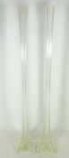 Pair of Victorian tall slender glass vases (2) Condition Report <a href='//www.