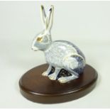 Royal Crown Derby 'Starlight Hare' paperweight Exclusively for the Royal Crown Derby Collectors