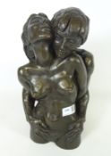 Tom Greenshields (British, 1915-1994) a resin bronze figure 'The Lovers', limited edition 44/200,