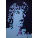 'Mick Jagger', limited edition no.450/2000 colour print after Pete Marsh pub.