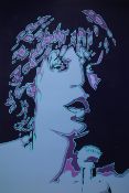 'Mick Jagger', limited edition no.450/2000 colour print after Pete Marsh pub.