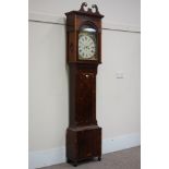 Early 19th century mahogany and rosewood banded longcase clock, eight day movement,