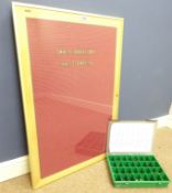 Large restaurant menu board with letters 90cm x 60cm Condition Report <a